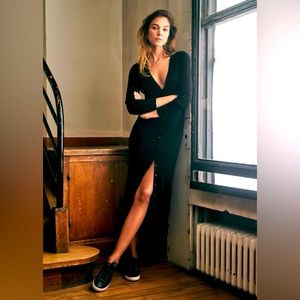 Sezane Black Charlie Dress Size S